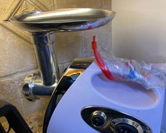 Meat grinder.