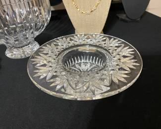 Waterford pillar candle holder.
