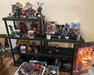 star wars, captain America, comics , thor , wonder woman, hulk , funko pop, batman , vintage comics , more than whats pictured