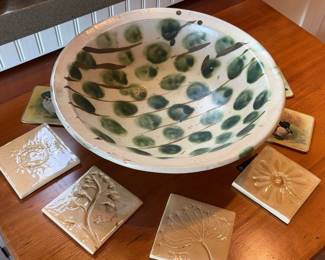 Hand Built Center Bowl Other Tiles