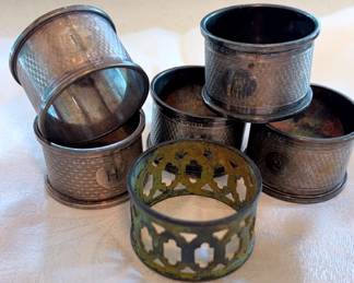 Antique English Sterling Napkin Holders