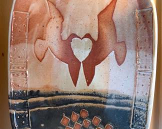 Artist Signed Ceramic Wall Art