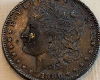 Ready 1886 Morgan Silver Dollar