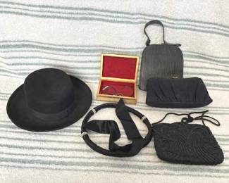 Felt Hat, Vintage Handbags And More