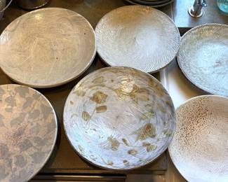 A Selection Of Stoneware Plates