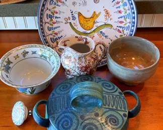 Talavera Mexican Pottery Tray Other Pieces