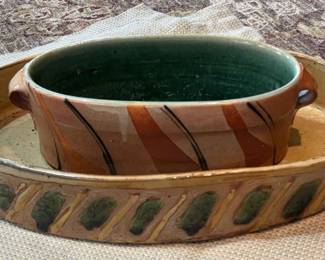 Art Pottery Shallow Dishes