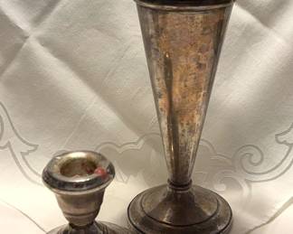 Sterling Vase Candle Holder