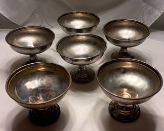 M. Fred Hirsch Weighted Sterling Dessert Cups