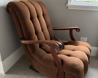 Vintage Tufted Recliner. Measures 28" W. Photo 2 of 3.
