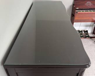 Custom-Painted Two-Toned Vintage Dresser. Measures 60" W x 22" D x 35" H. Photo 2 of 4.