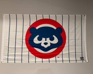 Cubs - Cooperstown Collection - Flag. Measures 61" W x 35" H.