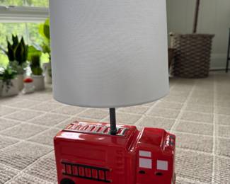 Firetruck Table Lamp.