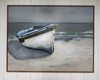 Beach Still Life. Measures 54" W x 41" H. Signed By Artist. Photo 1 of 2.