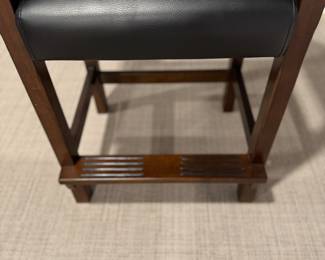 Pair of Brunswick Traditional Pool Players Leather Chairs. Each Measures 30" W x 22" D With 28" Seat Height. Photo 3 of 5.