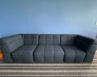 Pottery Barn Teen Baldwin Sofa Set in Denim. Has Additional Middle Section. Measures 96" W x 30" D As Shown. Photo 1 of 4.