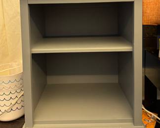 Pair of Light Grey Pottery Barn Kids Bedside Tables. Each Measures 20" W x 15" D x 26" H. Photo 1 of 2.