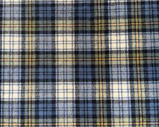 Lewis Home & Carpet Custom Cut Plaid Area Rug. Measures 12' 3" x 17'.