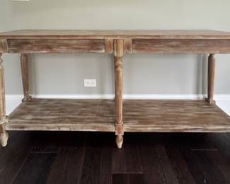 Rustic Console with Drawers - 3 Available. Each Measures 70" W x 16" D x 32" H. Photo 1 of 3.