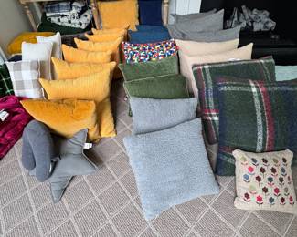 Sample of Decorative Throw Pillows.