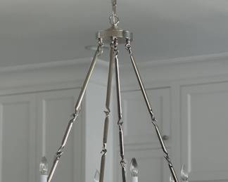 Ralph Lauren Brushed Nickel Chandelier.