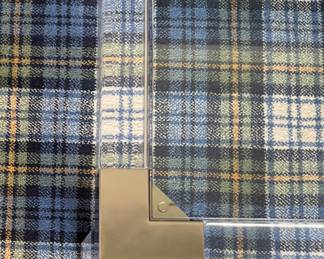 Jonathan Adler Chrome & Lucite Coffee Table. Measures 28" x 28" x 16" H. Photo 3 of 3.