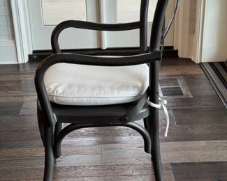 Set of 10 RH Metal Madeline Dining Chairs with Cushions. Each Measures 20" W x 17" D with 18" Seat Height. Photo 2 of 3.