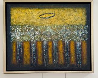 Surreal Acrylic on Canvas. Measures 33" W x 27" H.