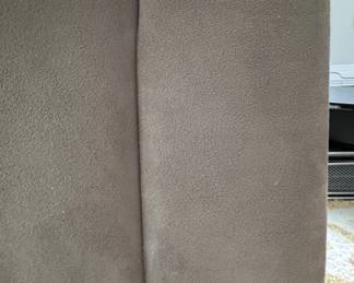 Custom Sofa by Prairie Home Design Upholstered in Mole-Skin Colored Cotton High Performance Fabric. Measures 120" x 41" D. Photo 3 of 3.