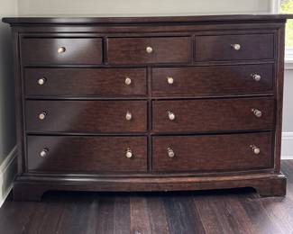 Stanley Furniture 9-Drawer Chest of Drawers in Mahogany Finish. Measures 65" W x 22" D x 44" H. Photo 1 of 3.