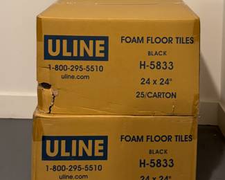 2 Cartons of Uline Foam Floor Tiles.