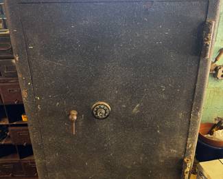 Antique floor safe