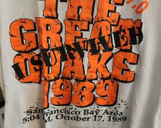 Vintage tshirt of California earthquake 1989