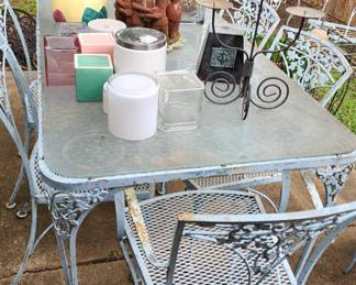 vintage iron lawn garden yard furniture