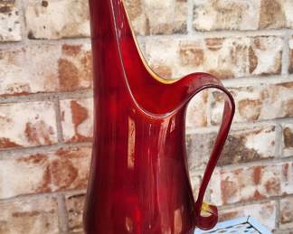 Swung glass pitcher