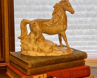POTTERY SLAG HORSE