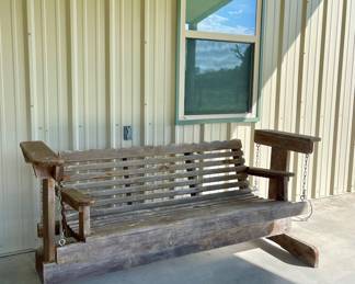 WOOD GLIDER SWING