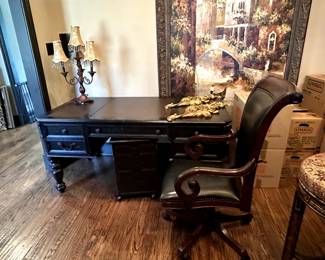 Desk and chair