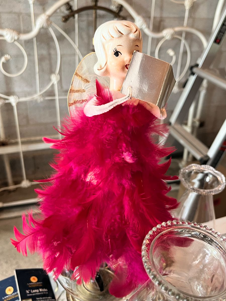 Vintage Howard Holt feather angel