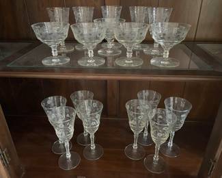 Libbey Rock Sharpe stemware