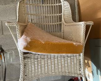 Wicker chair and.....