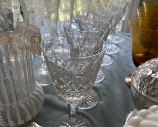 Waterford Lismore stemware.....