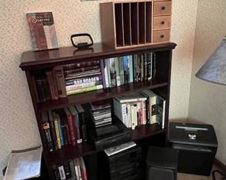 Bookcase, books and CD's