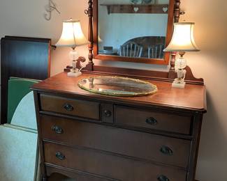 Antique dresser with mirror