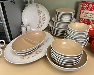 Franciscan Whitestone Fan Tan dish set.....
