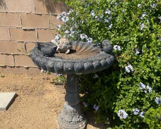 Birdbath cement - solid