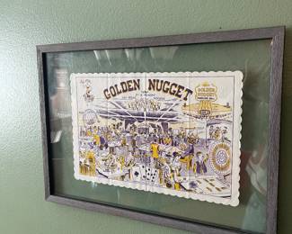 Golden nugget place mat frames