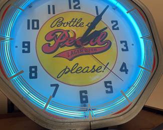 Neon clock