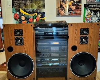 Realistic Stereo System with Speakers