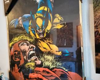 Vintage rare DC and Marvel posters